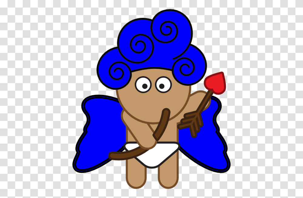 Blue Cupid Clip Art For Web Transparent Png