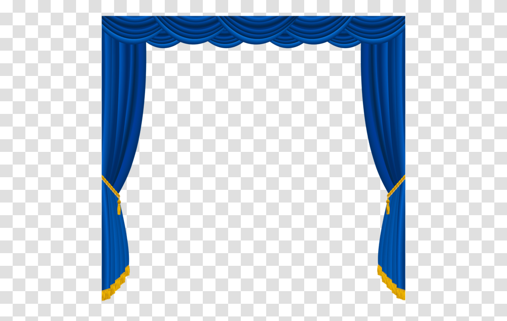 Blue Curtain Frame, Stage, Room, Indoors, Interior Design Transparent Png