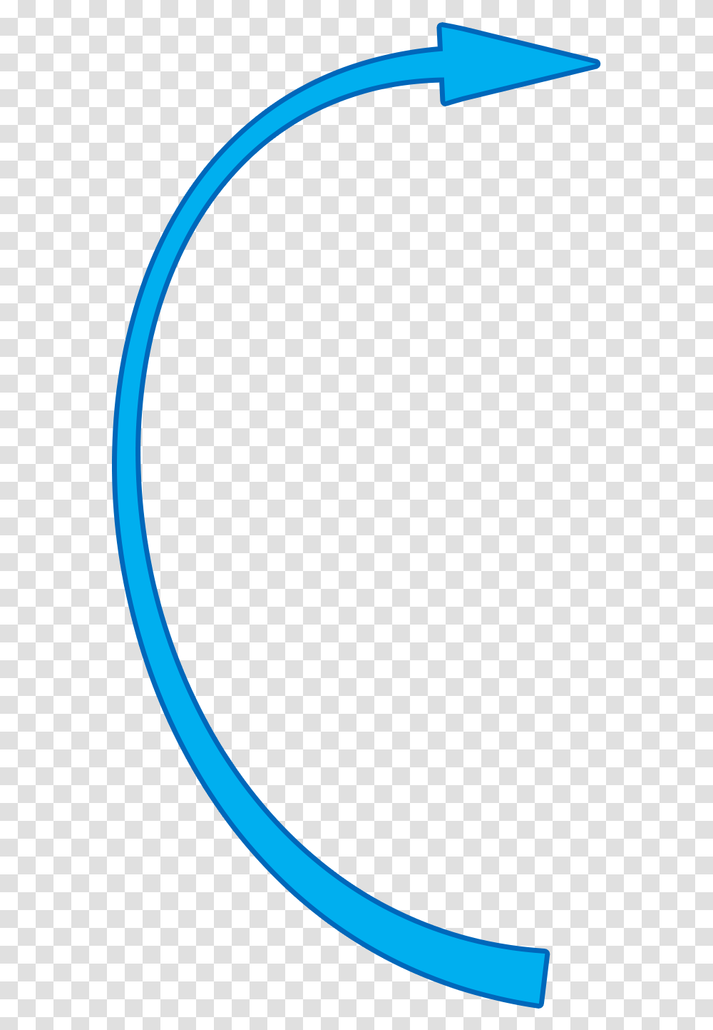 Blue Curved Arrow Curved Arrow Line Clipart Blue, Face, Astronomy, Light Transparent Png