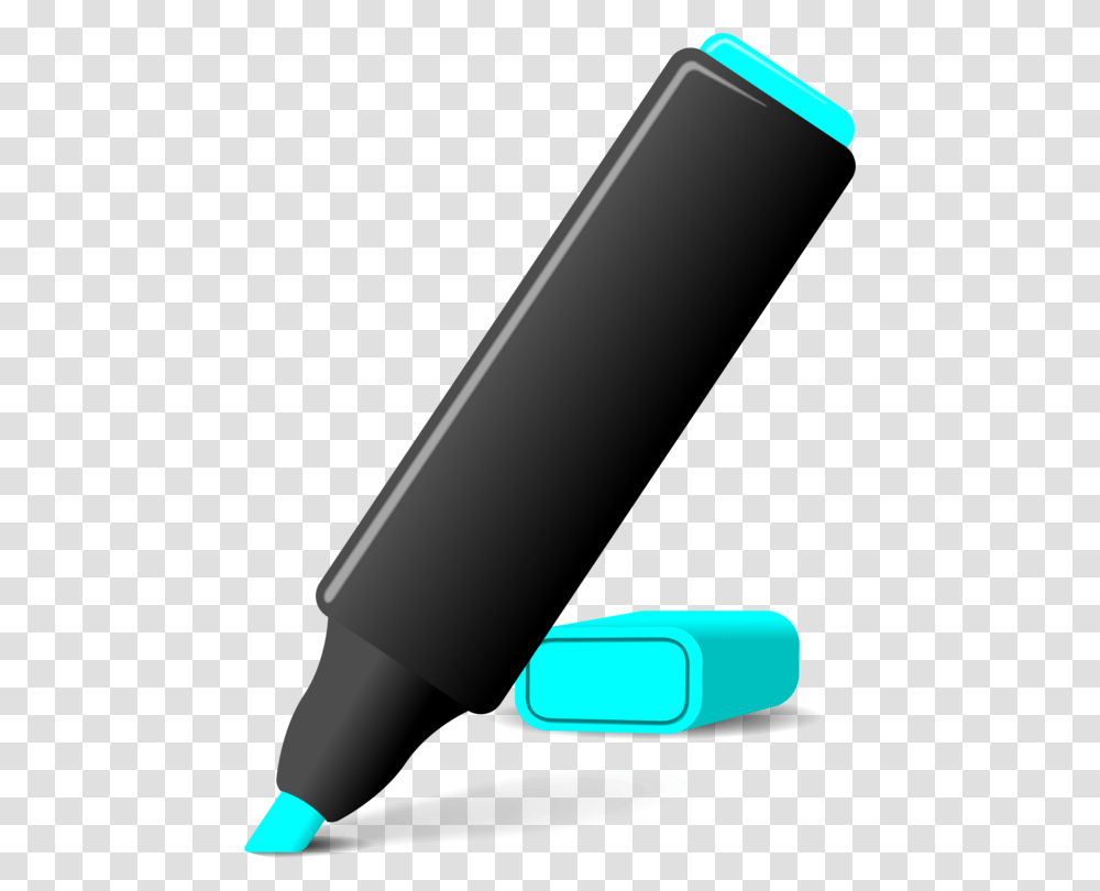 Blue Cyan Highlight Marker Clipart, Mobile Phone, Electronics, Cell Phone Transparent Png