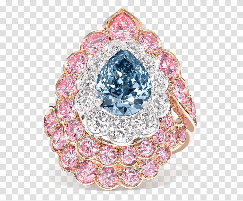 Blue Diamond And Pink Diamond Ring High Jewellery High Jewelry Pink Diamond, Gemstone, Accessories, Accessory, Brooch Transparent Png