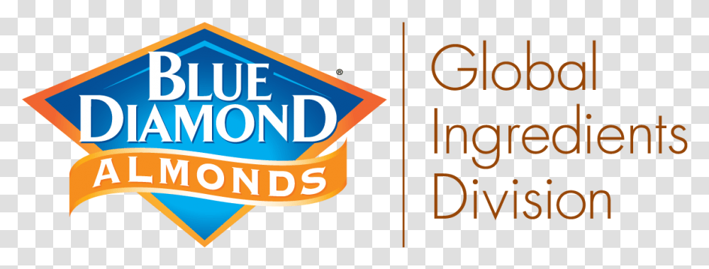 Blue Diamond Global Ingredients Division Logo Blue Diamond Growers Logo, Label, Word, Alphabet Transparent Png