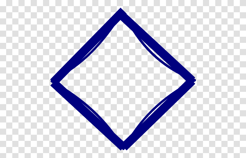 Blue Diamond Rhombus Shape Clip Art Clipart Diamond Shape, Triangle, Label Transparent Png