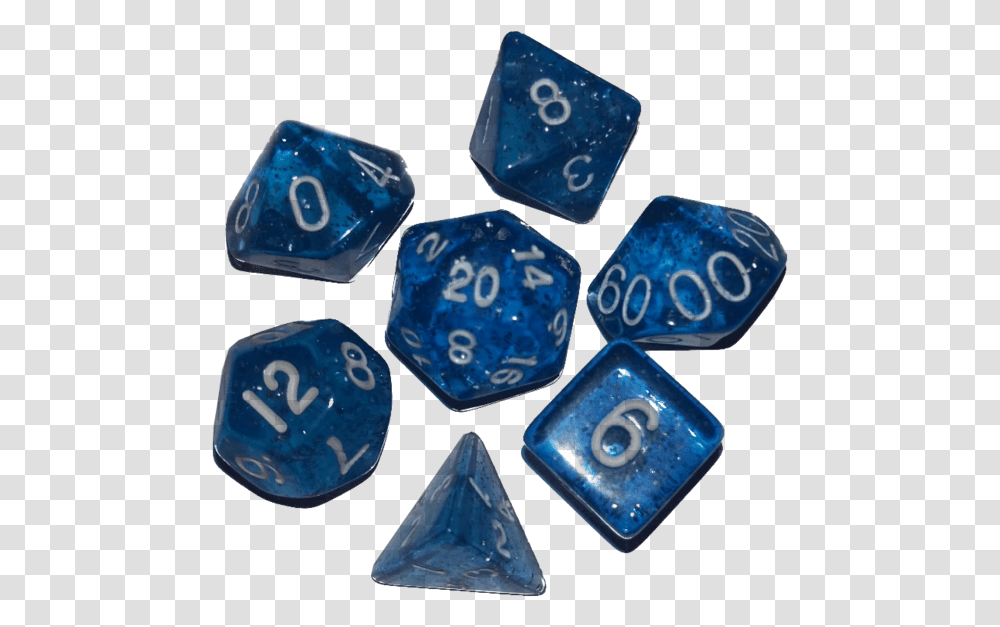 Blue Dice Polyhedral Dice, Game Transparent Png