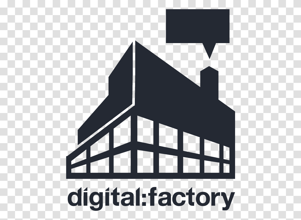 Blue Digital Factory Icon, Triangle, Building, Architecture, Cross Transparent Png