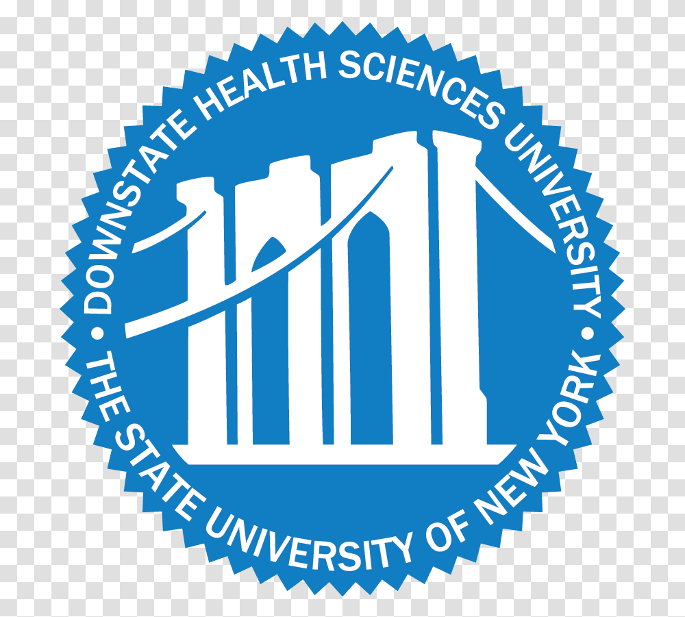 Blue Dmc Seal Suny Downstate Medical Center, Label, Logo Transparent Png