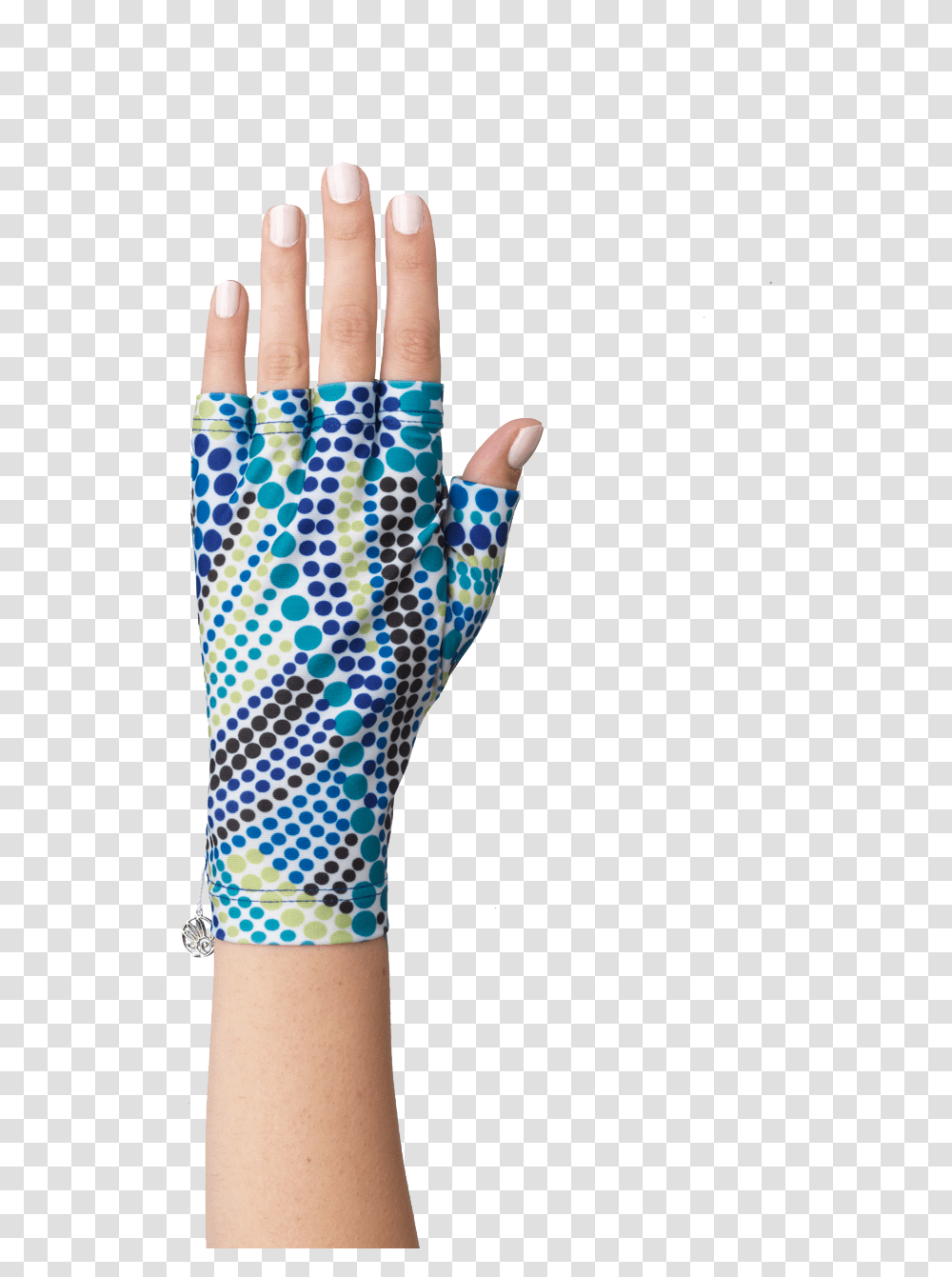 Blue Dot Solfingerless Gloves Sign Language, Clothing, Apparel, Person, Human Transparent Png