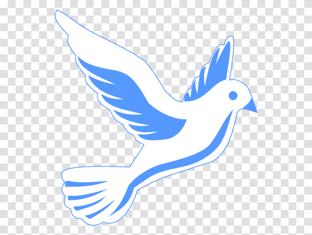 Blue Dove With Sun Clipart Banner Royalty Free Stock Flying Dove Clip Art, Bird, Animal, Pigeon, Eagle Transparent Png