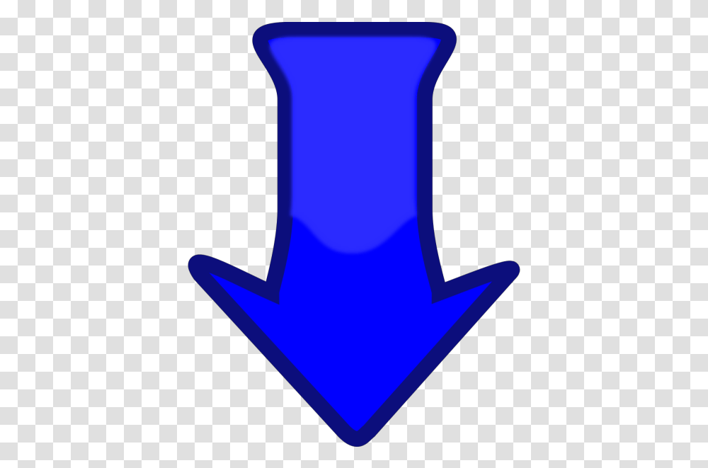 Blue Down Arrow Svg Clip Art For Animated Down Arrow, Axe, Tool, Symbol, Alphabet Transparent Png
