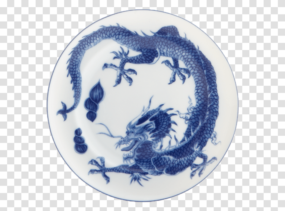 Blue Dragon Bread Amp Butter Plate Chinese Dragon Blue And White, Porcelain, Pottery, Meal Transparent Png