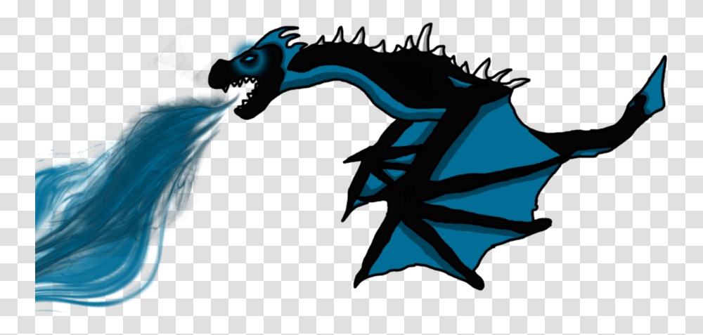 Blue Dragon Clipart Scary Dragon Blue Fire, Bird, Animal, Person, Human Transparent Png