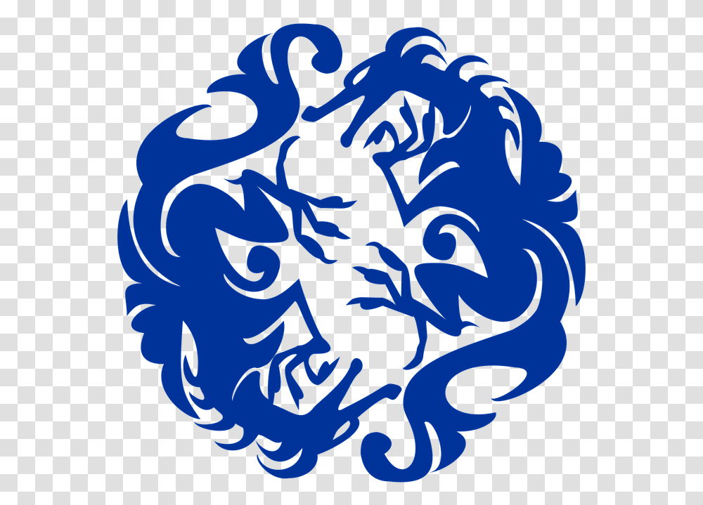 Blue Dragon Coat Of Arms, Painting Transparent Png