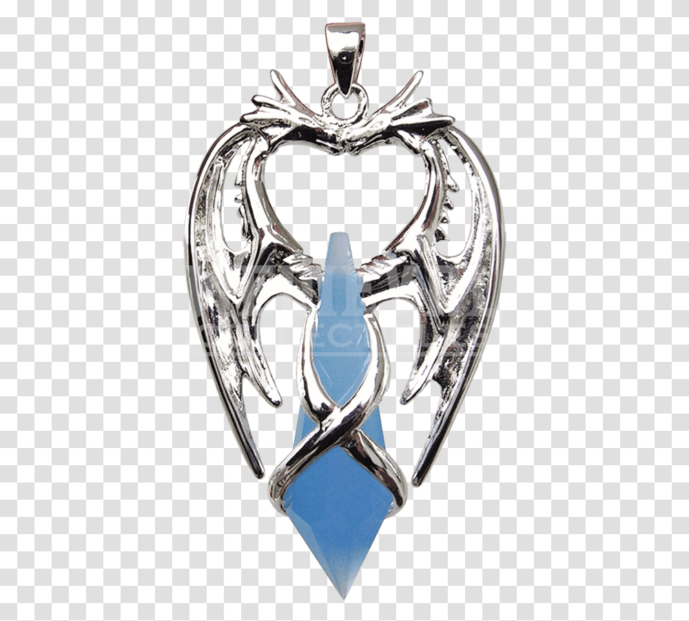 Blue Dragon Crystal Necklace, Emblem, Wristwatch, Weapon Transparent Png