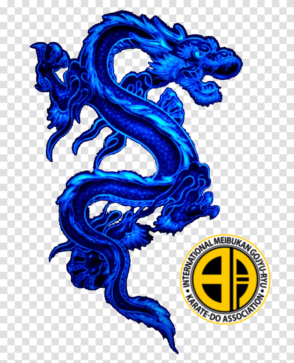Blue Dragon Meibukan Karate Red Chinese Dragon Animated, Poster, Advertisement Transparent Png