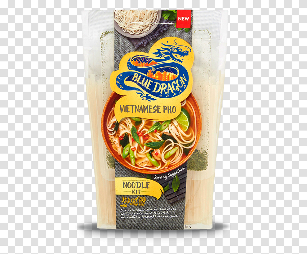 Blue Dragon Vietnamese Pho Noodle Kit, Pasta, Food, Bowl, Vermicelli Transparent Png