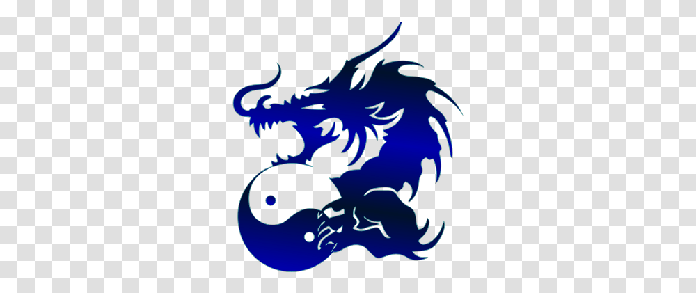 Blue Dragon Yin Et Yang Tattoo Transparent Png