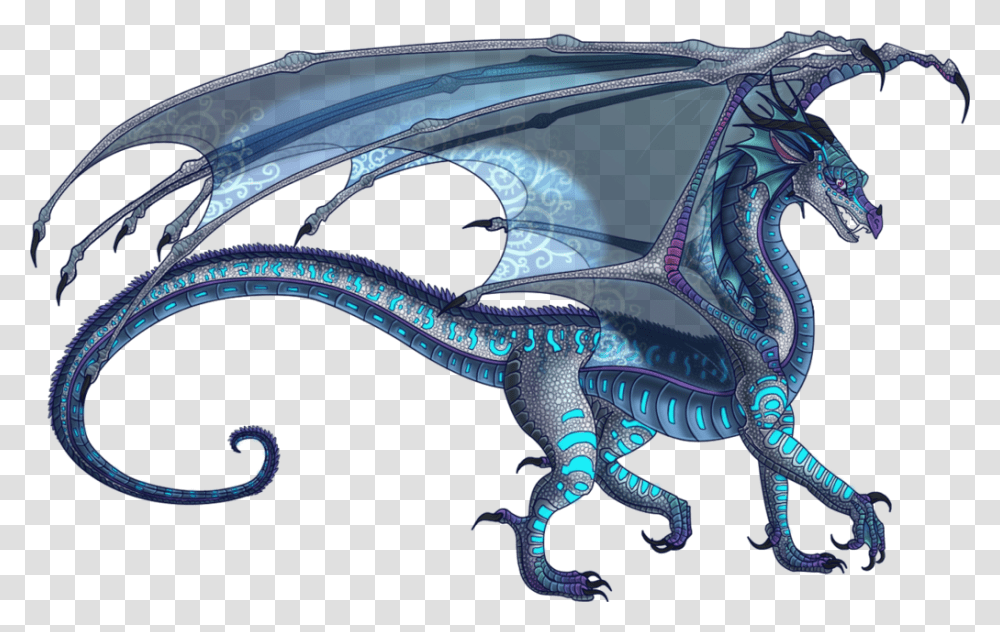 Blue Drawing Fire Sick Dragon Wings Of Fire Transparent Png