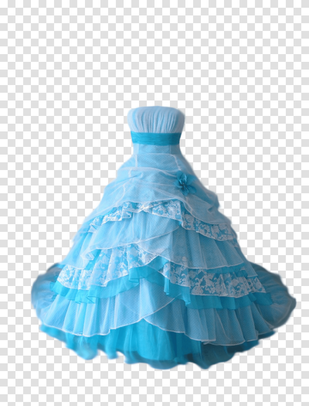 Blue Dress Clipart Prom Princess Dress Background, Clothing, Apparel, Female, Fashion Transparent Png