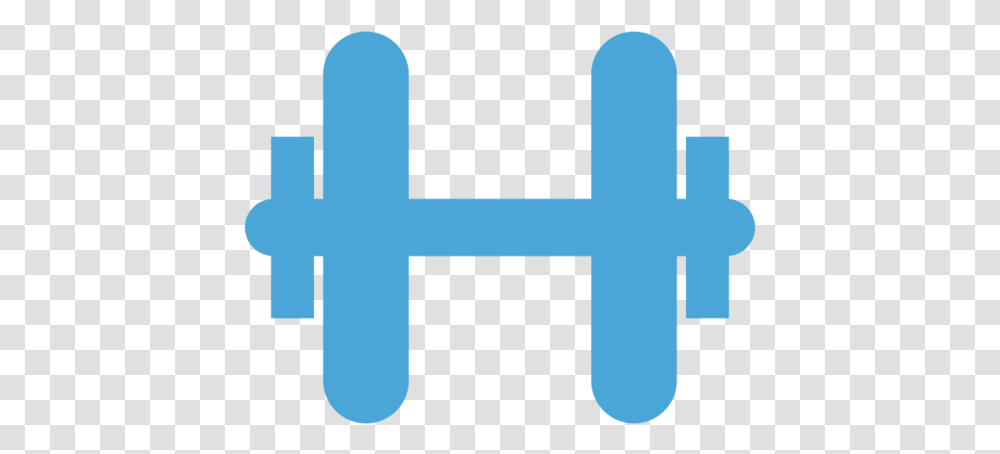 Blue Dumbbell Icon Free, Label, Cross Transparent Png