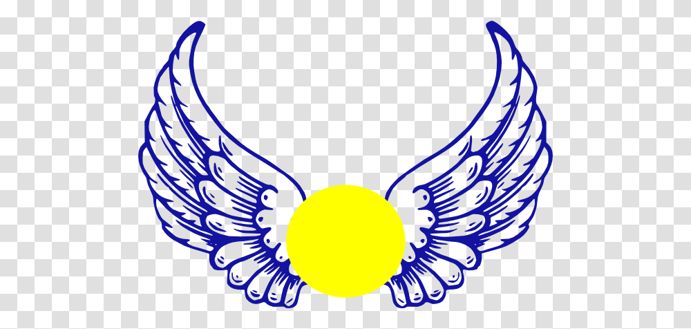 Blue Eagle Wing With Softball Clip Art For Web, Logo, Trademark, Emblem Transparent Png