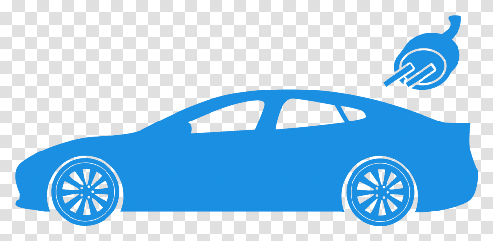 Blue Electric Car, Vehicle, Transportation, Sedan, Wheel Transparent Png