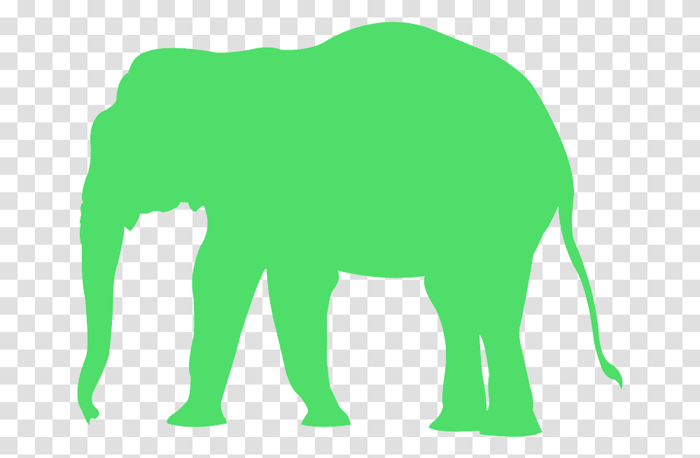 Blue Elephant Silhouette, Mammal, Animal, Wildlife, Buffalo Transparent Png