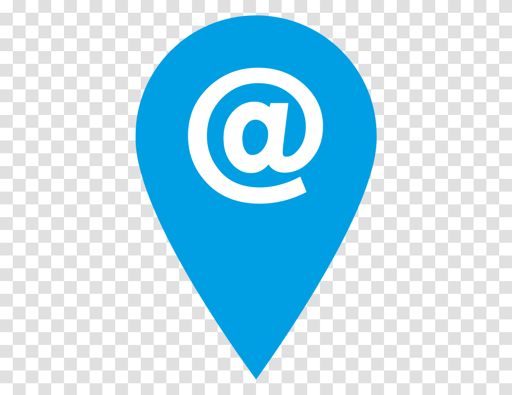 Blue Email Icon Location Email Icon, Plectrum Transparent Png