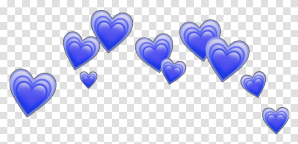 Blue Emoji Emoji Heart Crown, Text, Animal, Rubber Eraser, Sea Life Transparent Png
