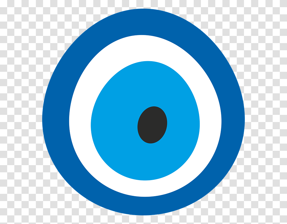 Blue Evil Eye, Logo, Trademark, Disk Transparent Png