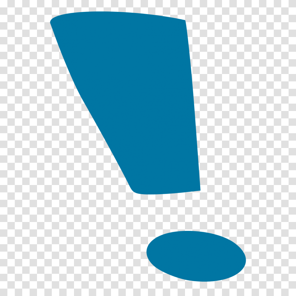 Blue Exclamation Mark, Cone Transparent Png