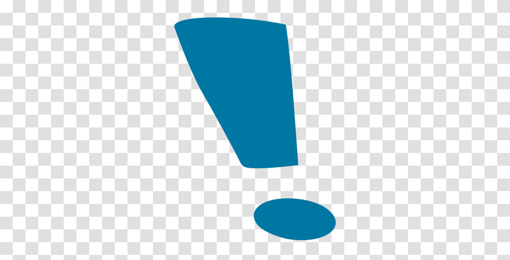 Blue Exclamation Mark, Cone Transparent Png