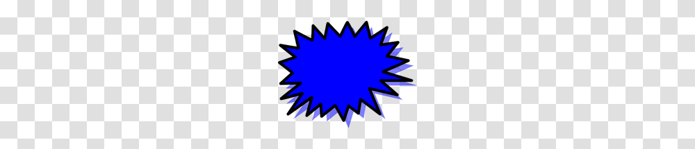 Blue Explosion Blank Pow Clip Art For Web Transparent Png