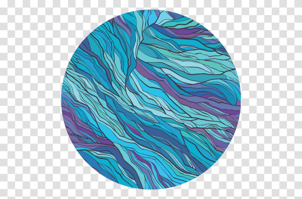 Blue Fire Circle, Sphere, Painting, Rug Transparent Png