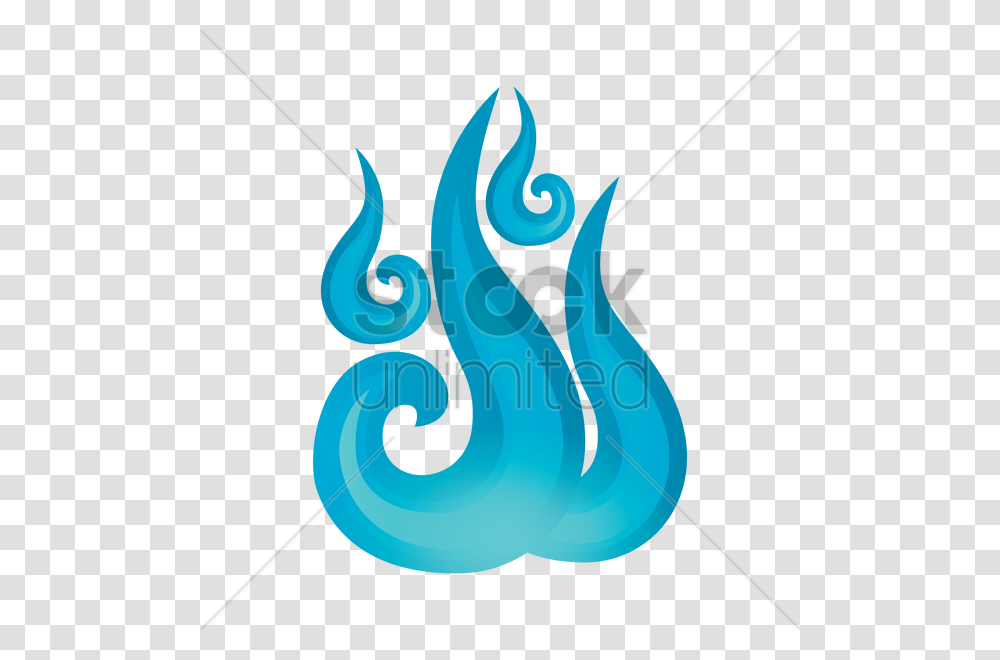 Blue Fire Flame Vector Image, Animal, Sea Life, Food, Seafood Transparent Png