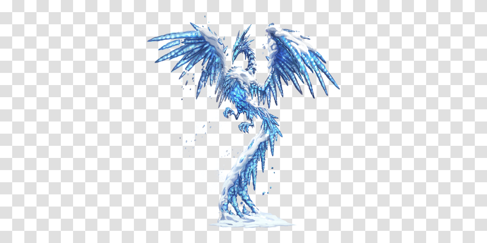 Blue Fire Phoenix Tattoo Phoenix Color Blue, Dragon, Bird, Animal Transparent Png
