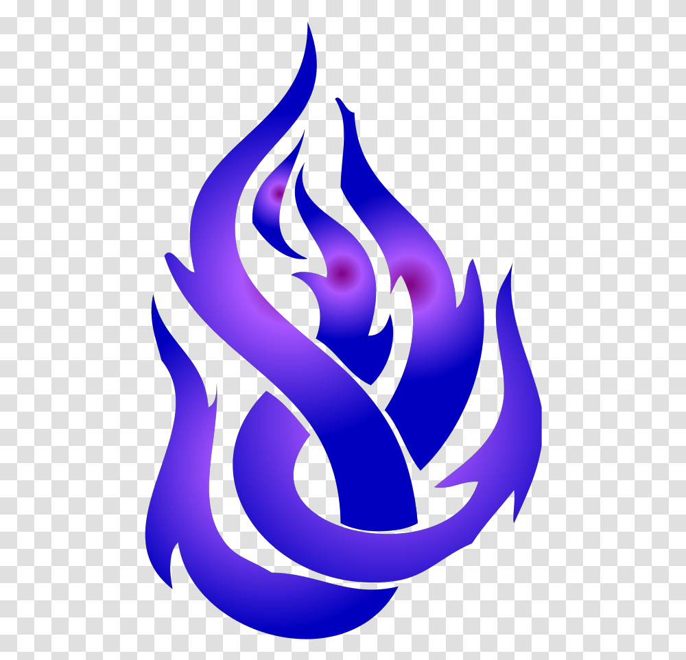Blue Fire Svg Clip Art For Web Tribal Tattoo, Dragon, Flame, Symbol Transparent Png