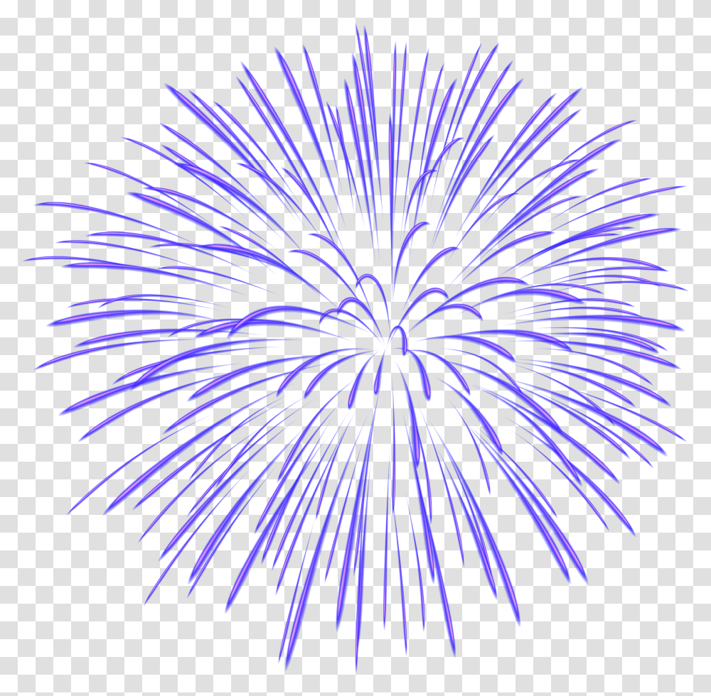 Blue Fireworks Clipart Transparent Png
