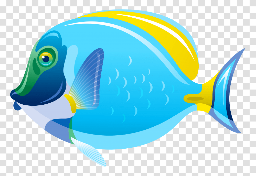 Blue Fish Clipart, Surgeonfish, Sea Life, Animal, Angelfish Transparent Png
