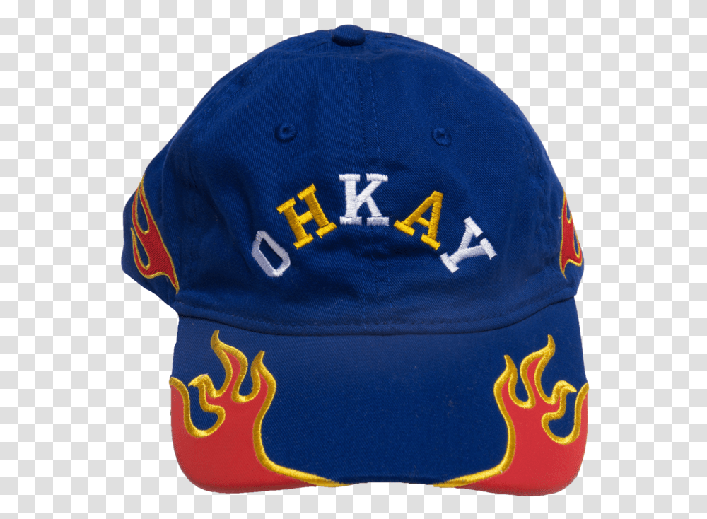 Blue Flame Baseball Cap, Apparel, Hat Transparent Png