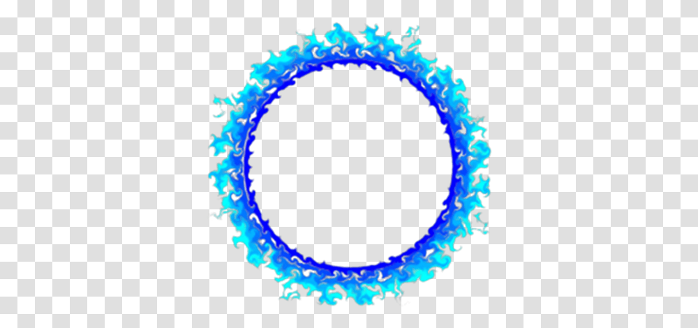 Blue Flame Circle Sword Fight On The Heights Ring Roblox, Ornament, Pattern, Fractal, Light Transparent Png