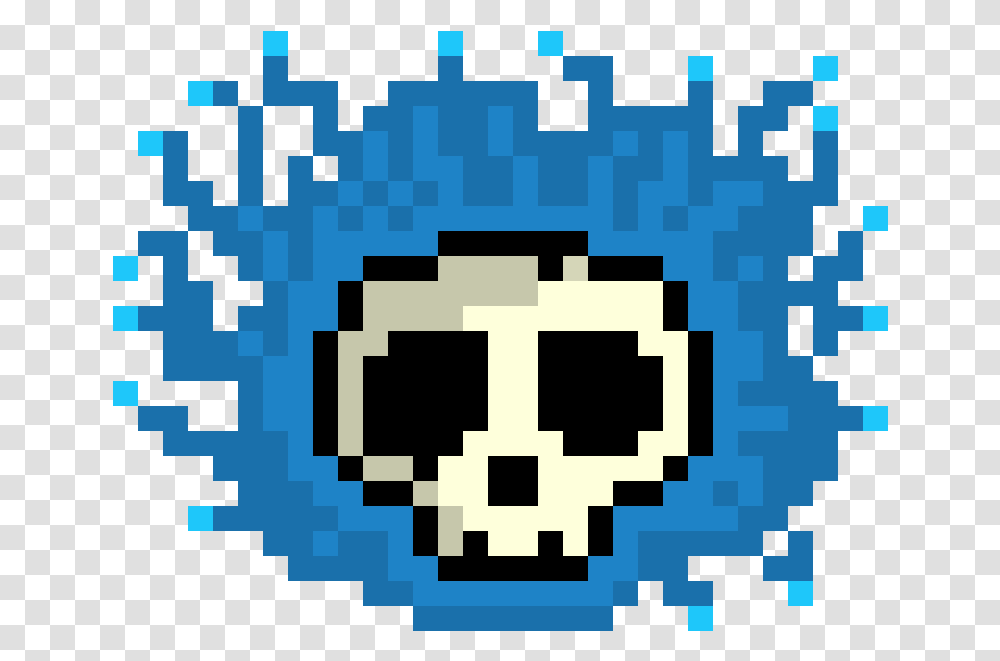 Blue Flame Pixel, Rug, Pac Man Transparent Png
