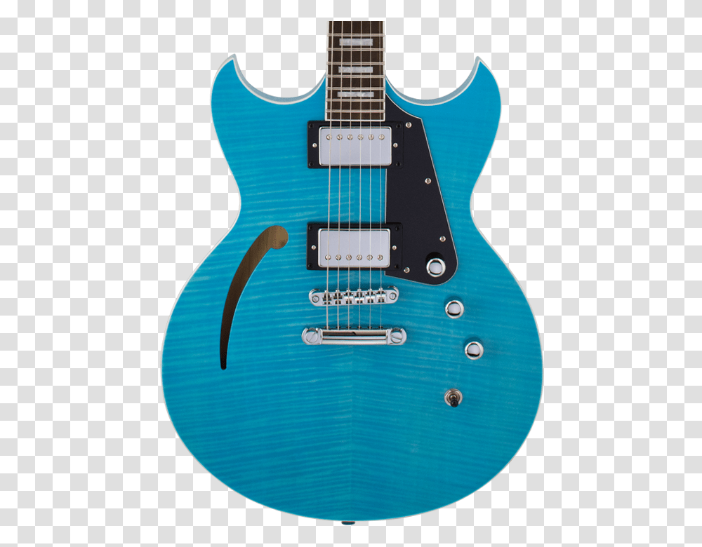 Blue Flame Reverend Guitars Manta Ray Hb Sky Blue Flame, Electric Guitar, Leisure Activities, Musical Instrument, Bass Guitar Transparent Png