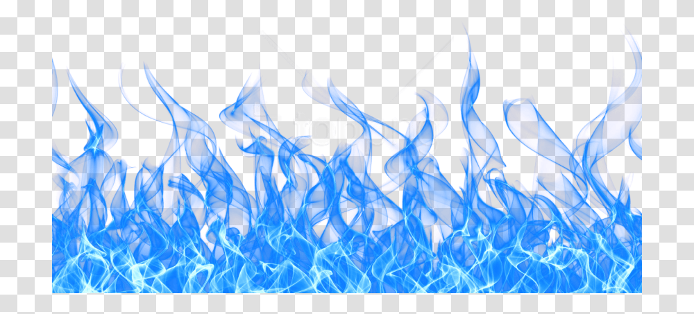 Blue Flames Background, Pattern, Fractal, Ornament Transparent Png