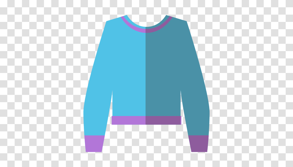 Blue Flat Sweater, Apparel, Sleeve, Long Sleeve Transparent Png