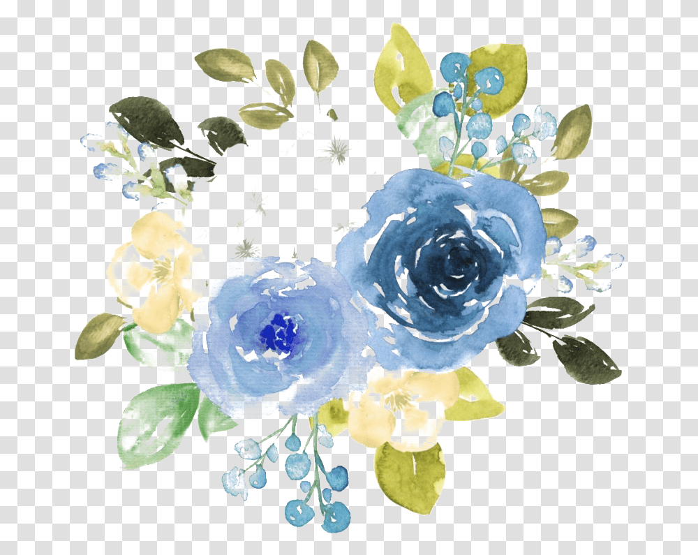 Blue Floral Clipart Blue Water Color Flower, Floral Design, Pattern, Plant Transparent Png