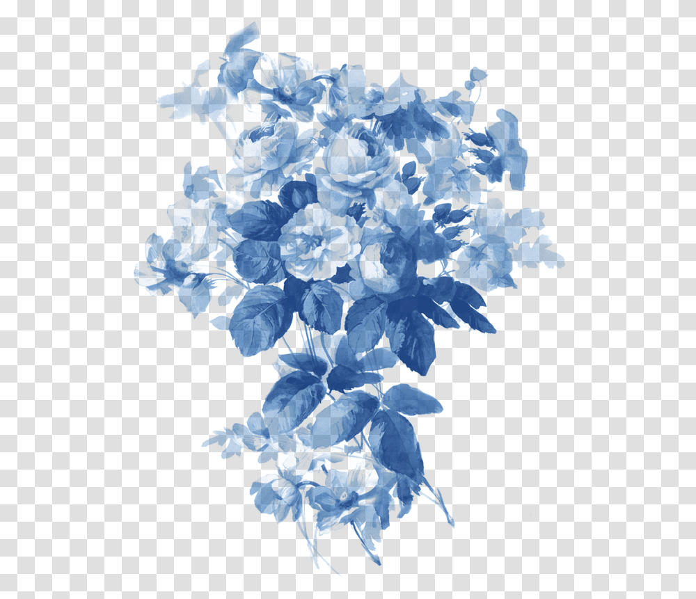 Blue Floral Picture Mart Blue Flower Watercolor, Ornament, Pattern, Fractal, Graphics Transparent Png