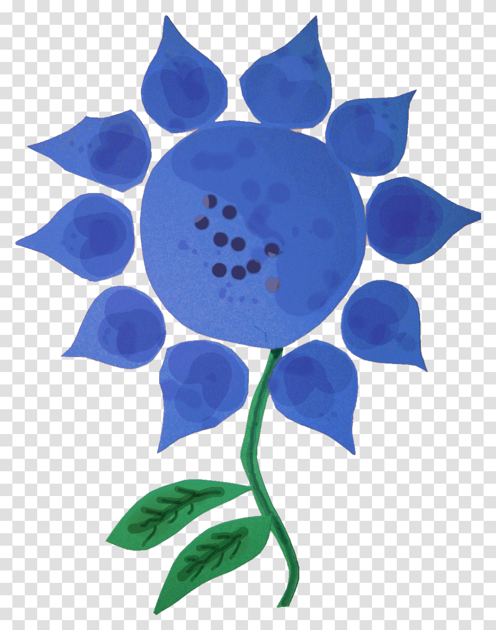 Blue Flower Blue Flower, Pattern, Ornament, Fractal, Art Transparent Png
