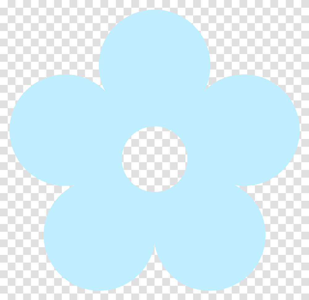 Blue Flower Clipart Baby Light Blue Flower Plain Simple Flower Drawing, Balloon, Pattern, Stencil Transparent Png