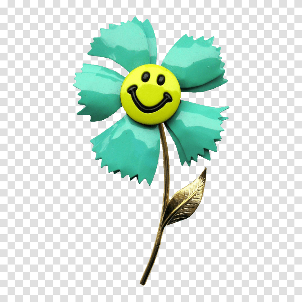 Blue Flower Clipart Smiley Flower, Toy, Accessories, Accessory, Rattle Transparent Png