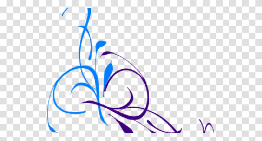 Blue Flower Clipart Swirl Purple Flower Vector, Floral Design, Pattern Transparent Png